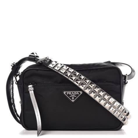 prada nylon bag with studded strap|Prada nylon bags for women.